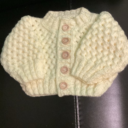 Hand knitted unisex lemon - hand,