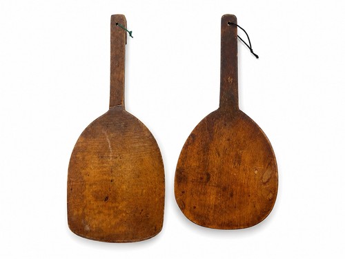 Antique primitive wood butter - antique,