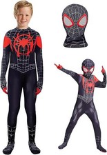Spider Suit 3D Printing Lycra Jumpsuit With Separated Mask Kids M1111111