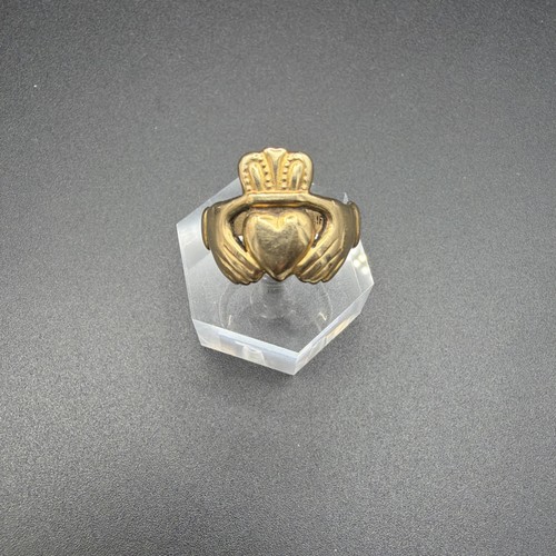 Vintage 9ct gold claddagh - gold,