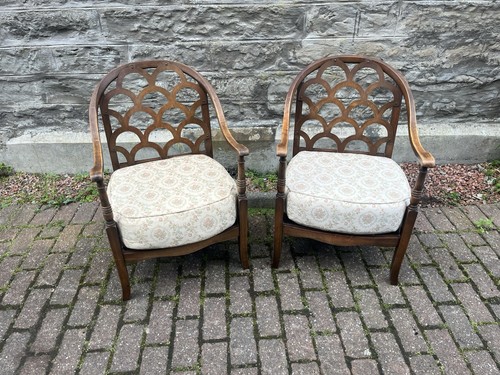 Pair art deco armchairs - of,