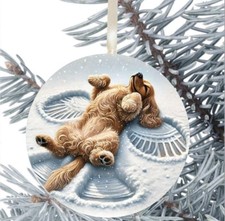 Cocker Spaniel Dog Hanging Bauble Gift Present Decoration Birthday Christmas