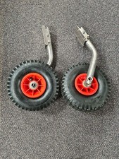 SHORT Fixed Folding Launching Wheels Boat Rib Inflatable Quick Release Shaft