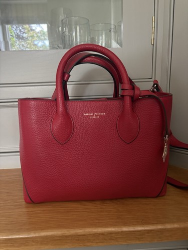 Red leather aspinal london - leather,