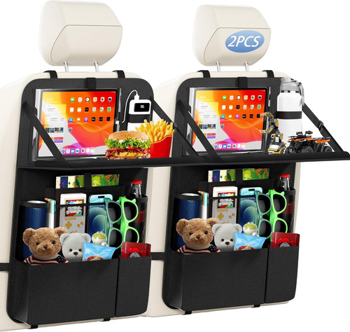 Car back seat organizer tray - car,