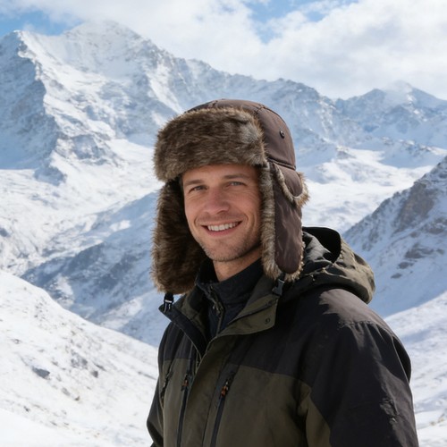 Men winter trapper aviator - winter,