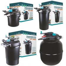 Pressurised Koi Pond Filter UV Steriliser Kits - All in One - Ponds up to 50000L