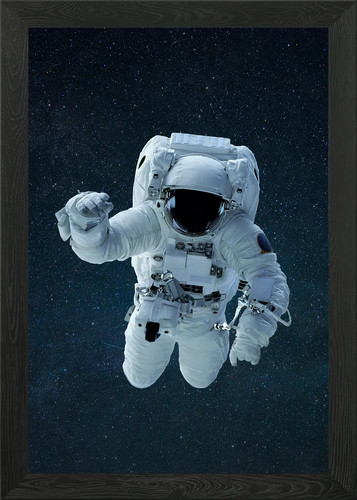 Spaceman framed wall - framed,