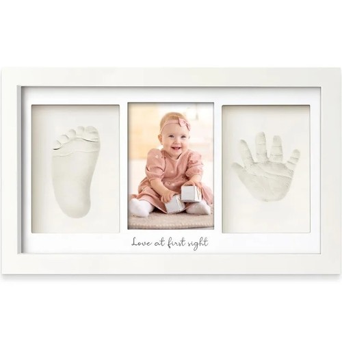 Baby hand foot print - baby, clay