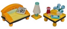 Lego Sofa with Table & Lamp