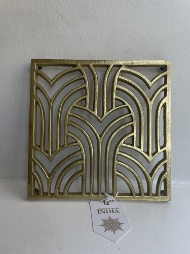 Gold trivet tea pot - gold, pan