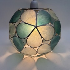 Capiz Shell Blue Teal Globe