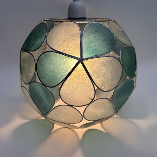 Capiz shell blue - capiz, globe