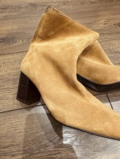 Mango Caramel Suede Leather