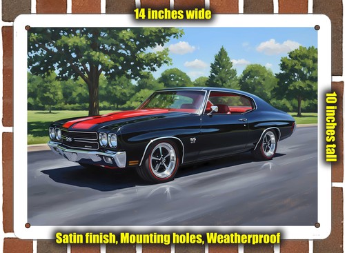 Metal sign 1970 chevrolet - sign,
