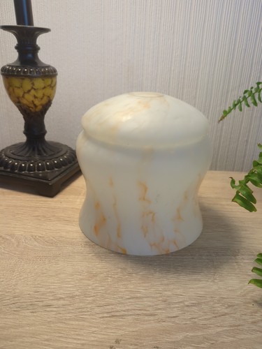 Vintage frosted marbled glass - frosted,