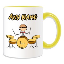 Personalised Gift Drum Set Mug