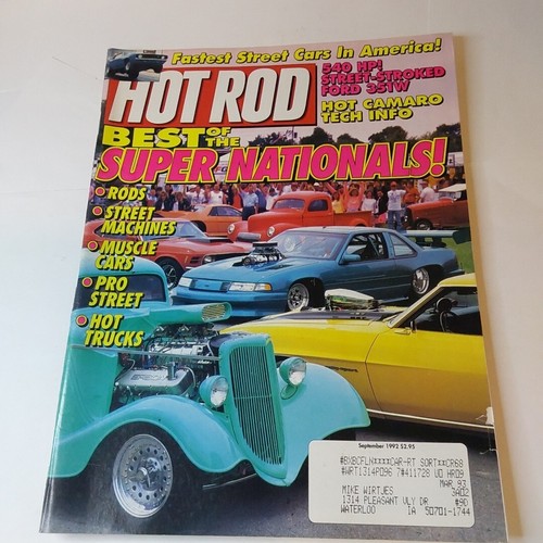 Hot rod magazine september - hot,