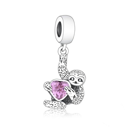 S925 sterling silver - silver, pink
