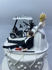 Funny Golfing Bride and Groom