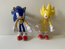 Jacks Sonic & Super Sonic 4.5"-5" Poseable Figures