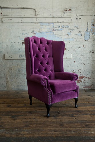 Modern queen anne purple - queen,