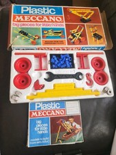 Plastic MECCANO,Set A, 'Big Pieces for Little Hands', Vintage,mostly There,Read