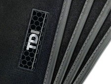 To Fit Subaru Legacy Estate 1998-2003 Black Tailored Car Mats + TDI Badge [FM]