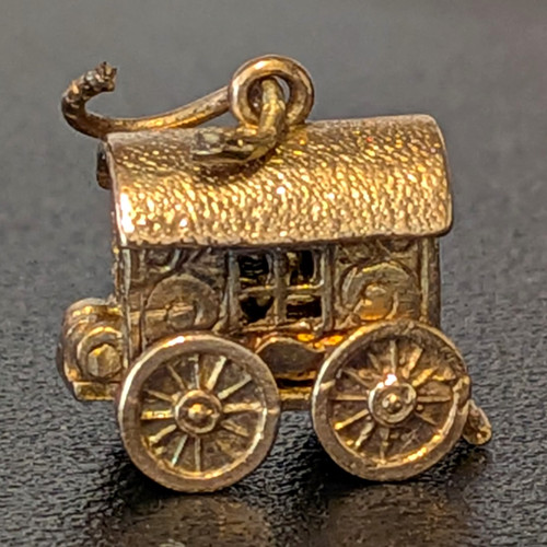 Stunning9ct gold gypsy caravan - gypsy,
