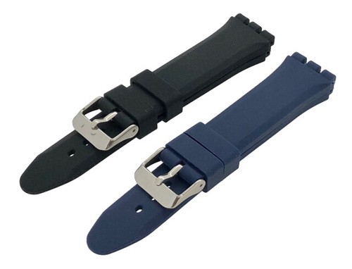 Black blue 19mm rubber - black,