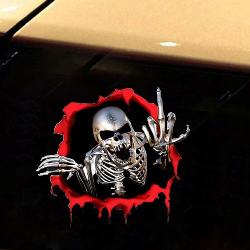 1pc skeleton skull - 1pc, sticker