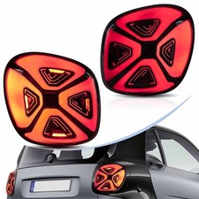VLAND Smoke LED Tail Lights For 2014-2019 Mercedez Benz Smart 453 Fortwo/Forfour