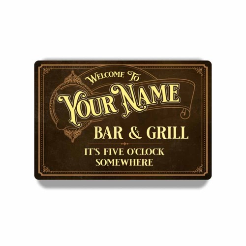 Personalized vintage bar and - vintage,