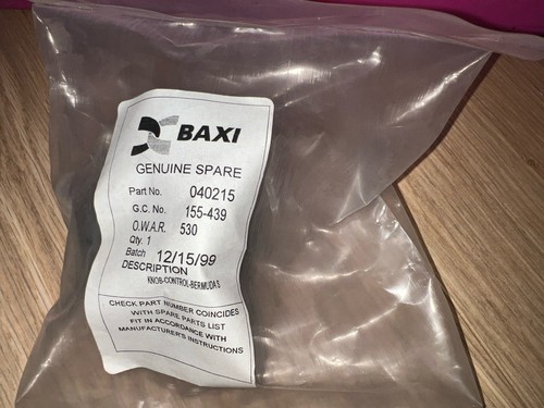 Baxi 040215 control fire knob - 040215,