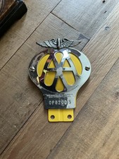 Vintage Car Badge - AA Member