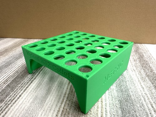 Metric collet rack tray - tray, fits