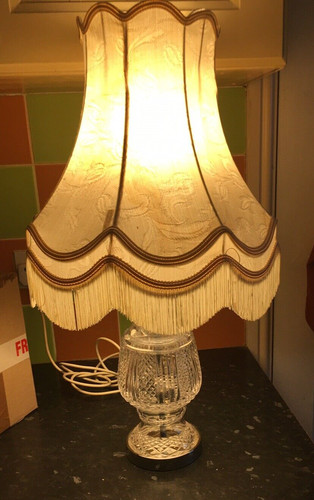 Table lamp light - table, glass