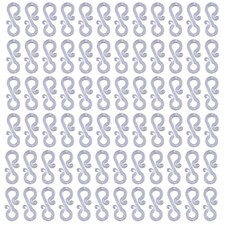 Mini Gutter Hook S Shape Christmas Fairy Light Hanger Clear Plastic Clips 108pcs