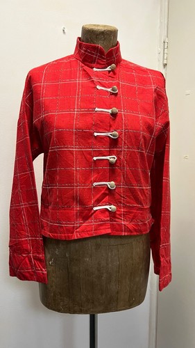 Vintage red plaid jacket tang - vintage,