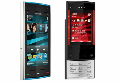 Nokia slider x6 - x3,