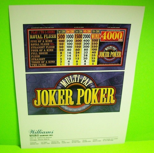 Multi pay video joker poker - multi-pay,