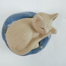 Handmade Ceramic Sleeping Cat