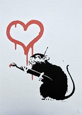 BANKSY - Love Rat - numbered