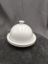 Butter Pat / Mini Butter Dish White Ceramic
