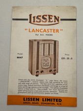 Original Lissen Lancaster