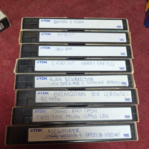Vhs video cassette tapes - 8,