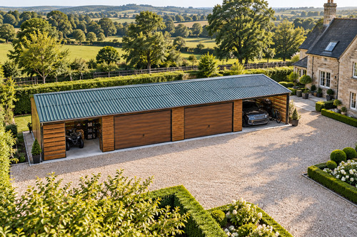 Metal garage 16m x - 20, ft