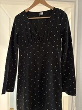 Black Floral Long Sleeve H&M