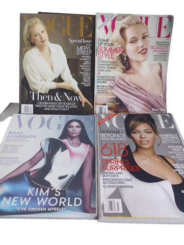Lot vogue magazines - of,
