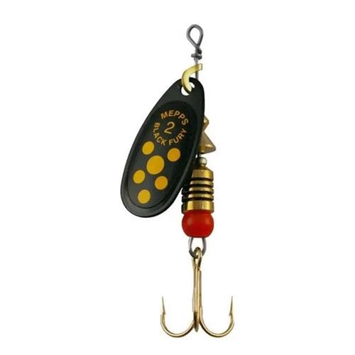 Mepps black fury spinner - black,